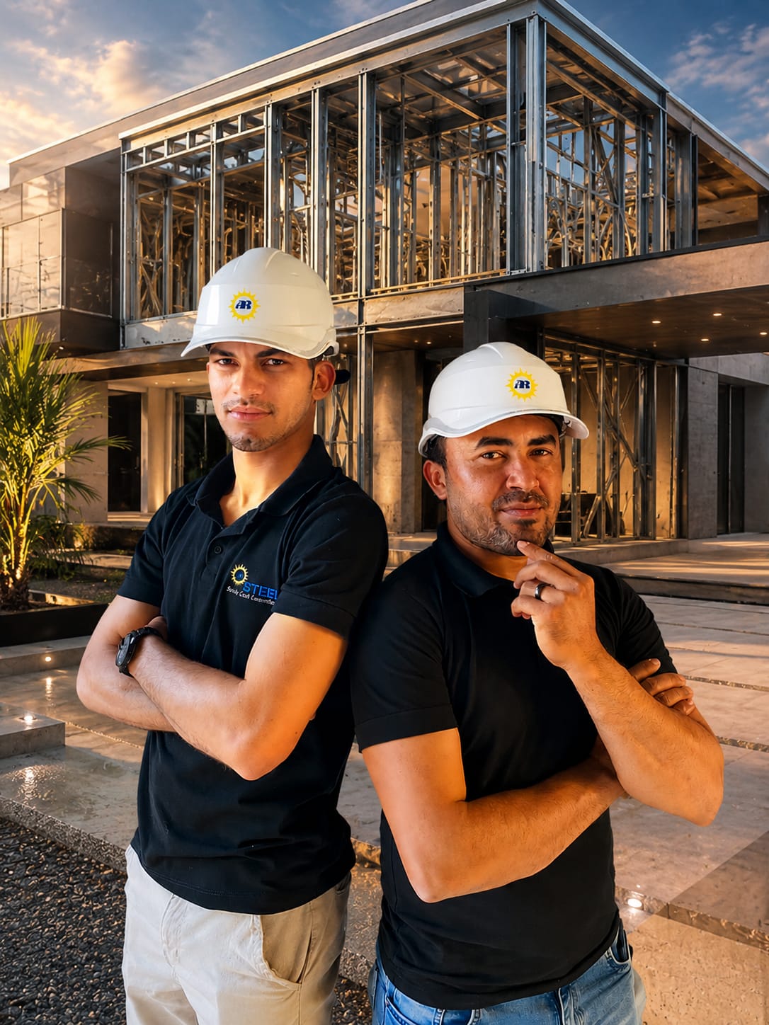 José Renildo e Anaylton Soares, fundadores e engenheiros da Sol-Ar Steel